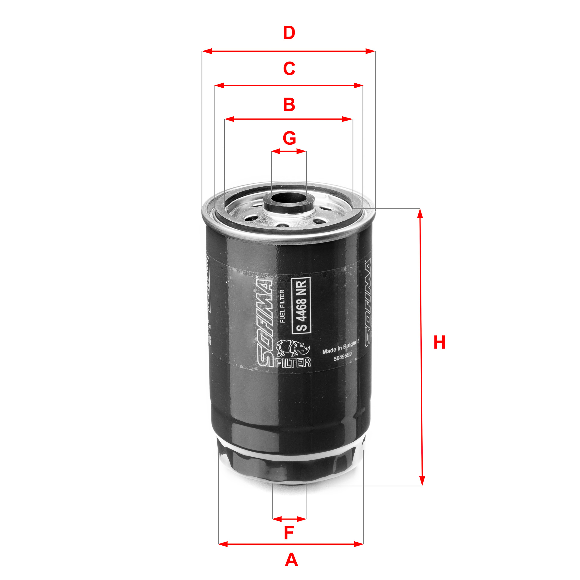 Filtru combustibil S 4468 NR SOFIMA