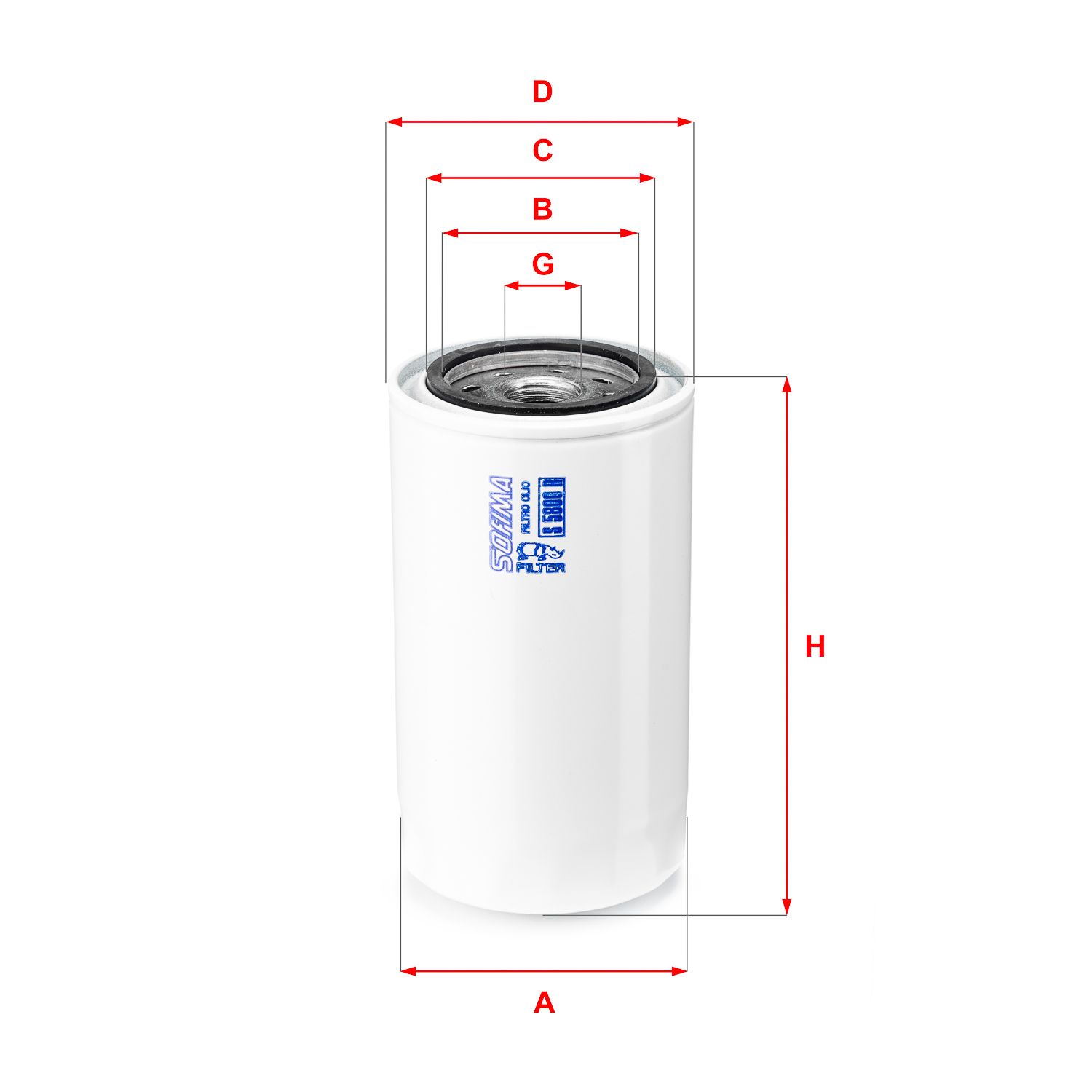 Filtru ulei S 5800 R SOFIMA