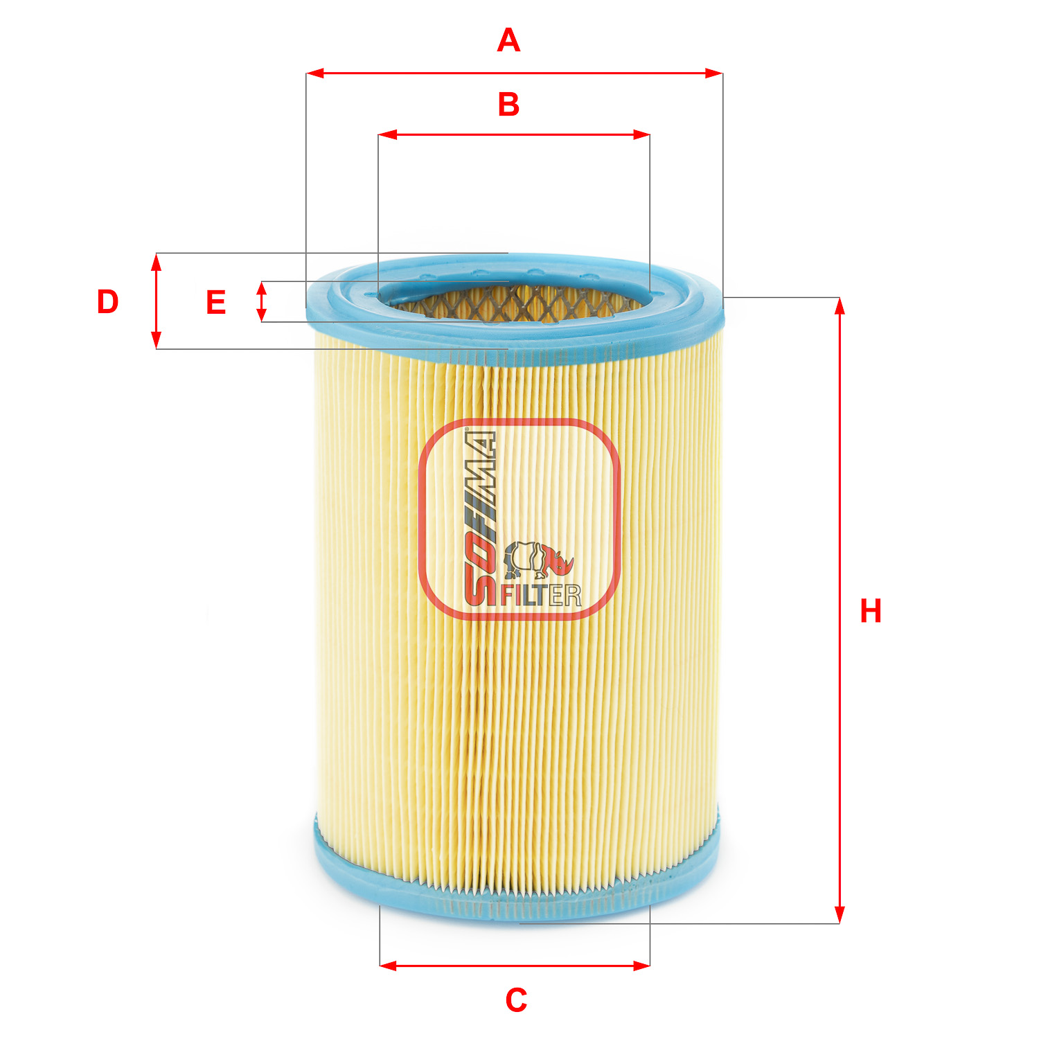 Filtru aer S 7252 A SOFIMA