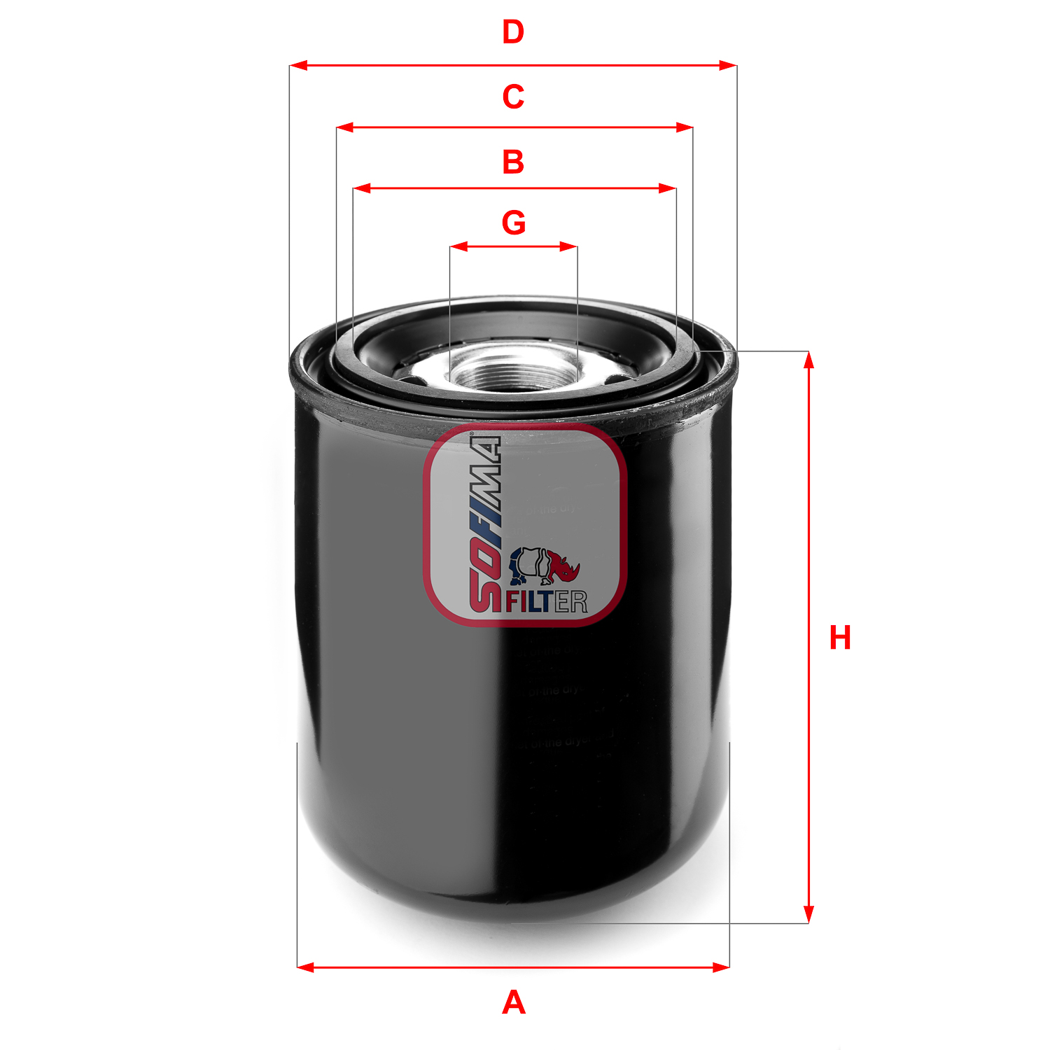 Element filtrant uscator aer, compresor S 7259 A SOFIMA