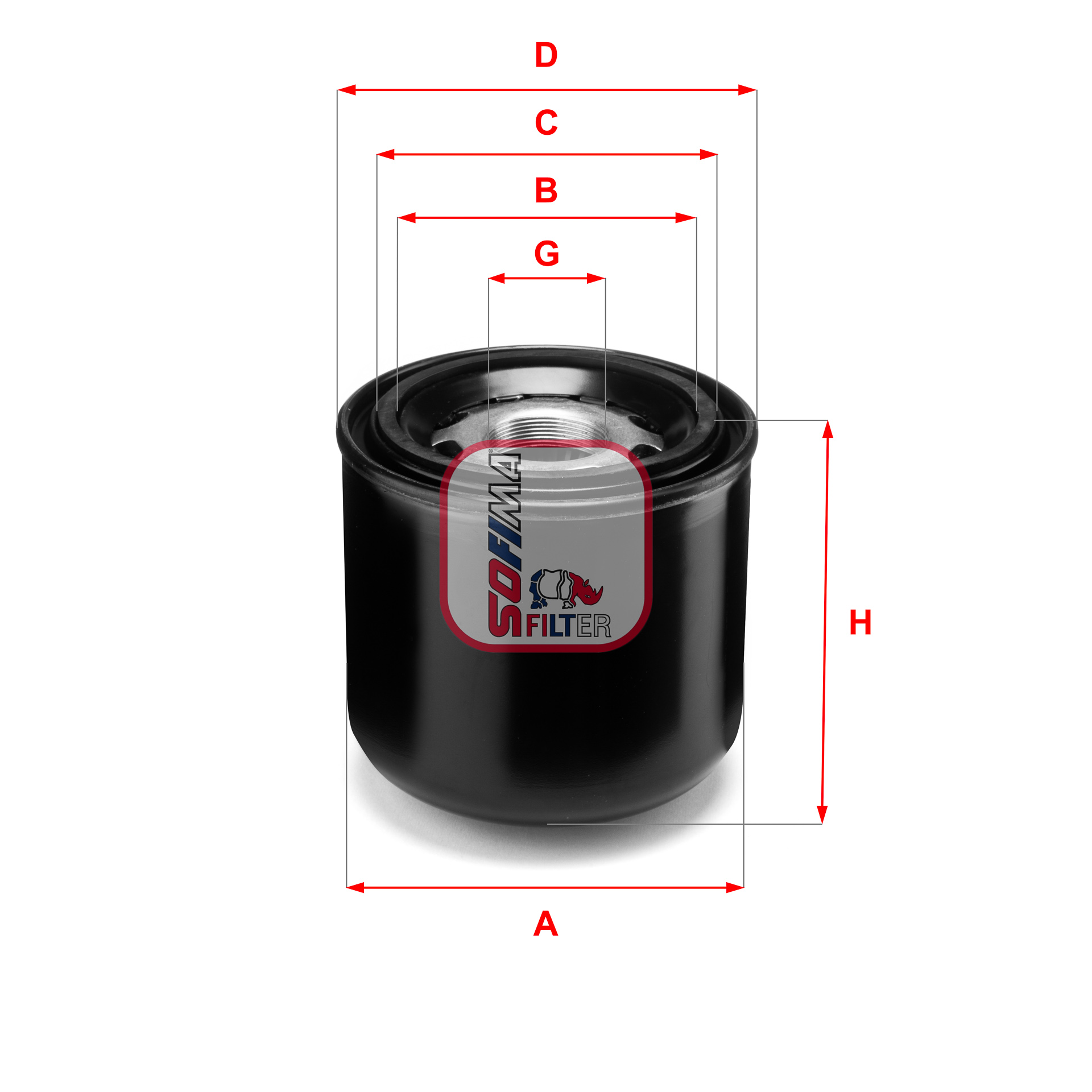 Element filtrant uscator aer, compresor S 7393 A SOFIMA