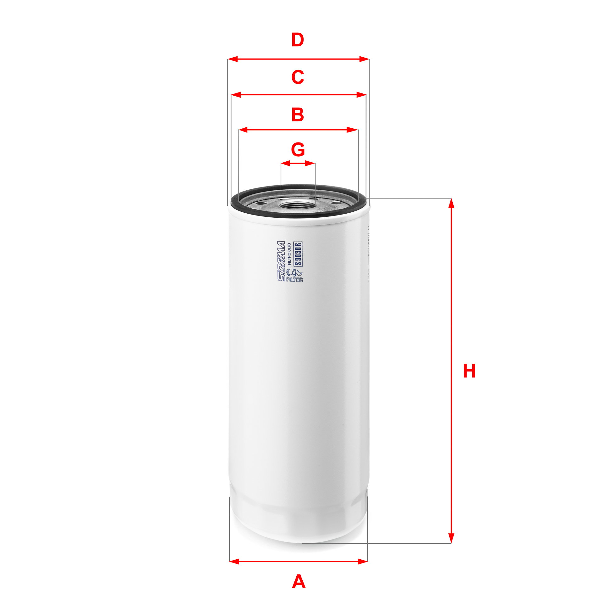Filtru ulei S 9030 R SOFIMA