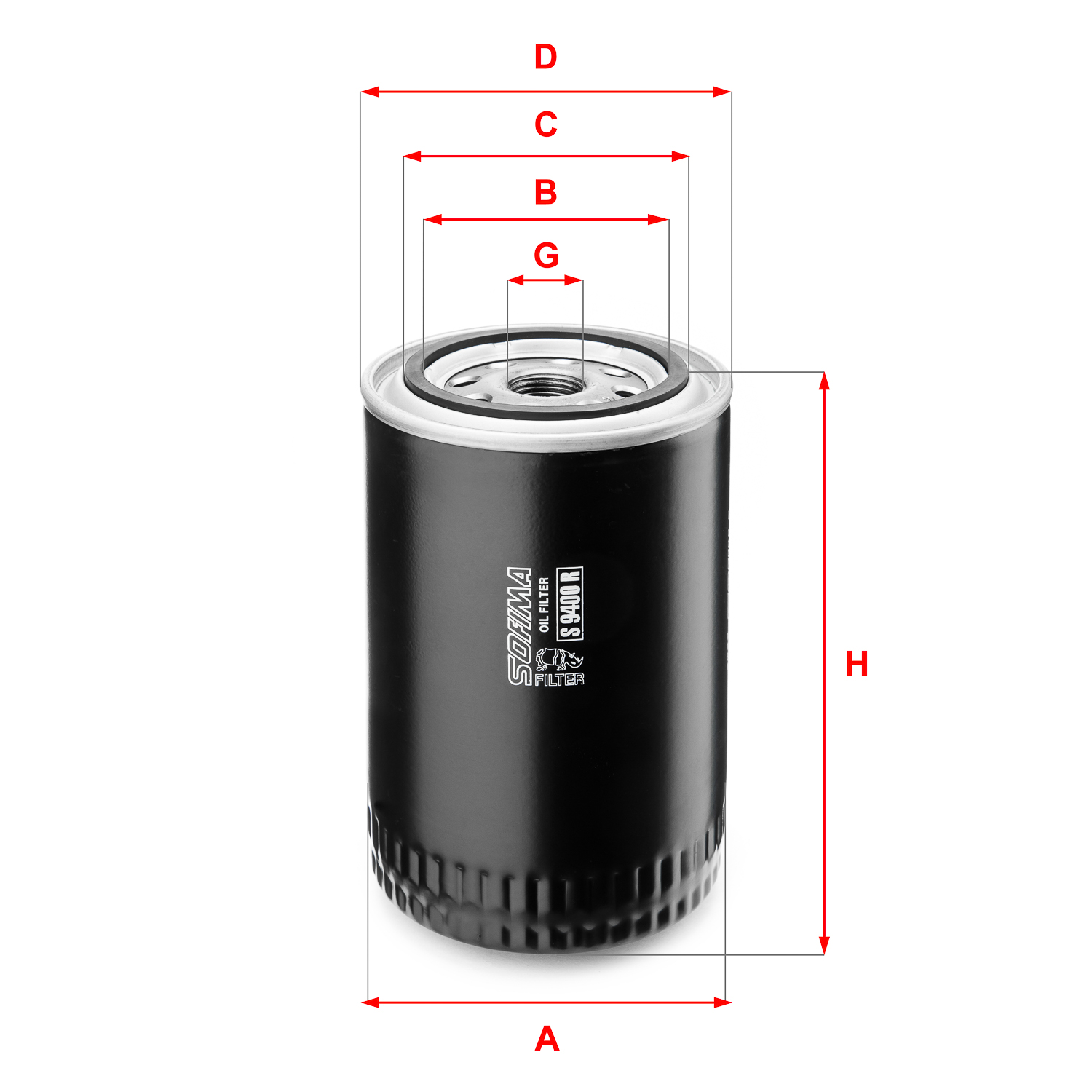 Filtru ulei S 9400 R SOFIMA