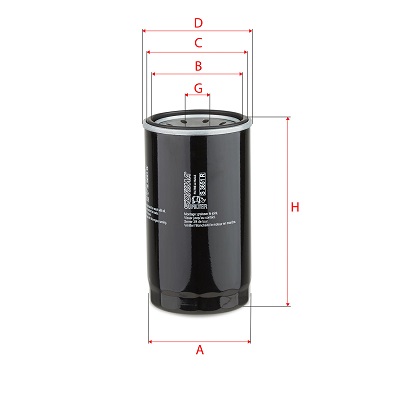 Filtru ulei S 3651 R SOFIMA