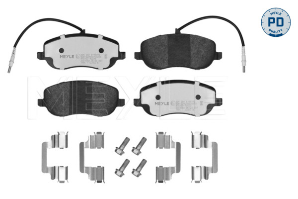 Set placute frana,frana disc 025 202 6119/PD MEYLE