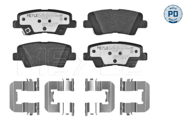 Set placute frana,frana disc 025 253 3715/PD MEYLE