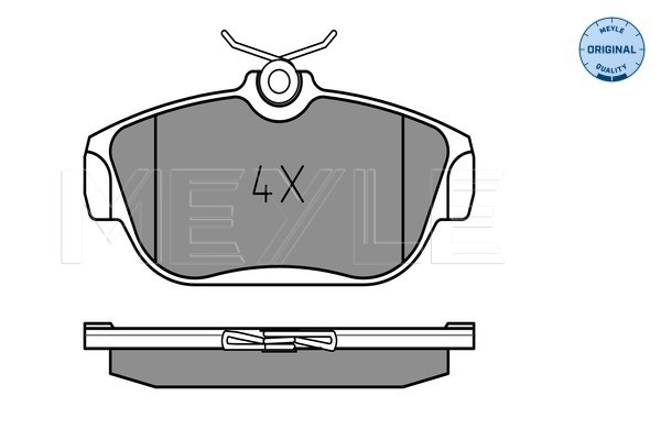 Set placute frana,frana disc 025 201 6418 MEYLE