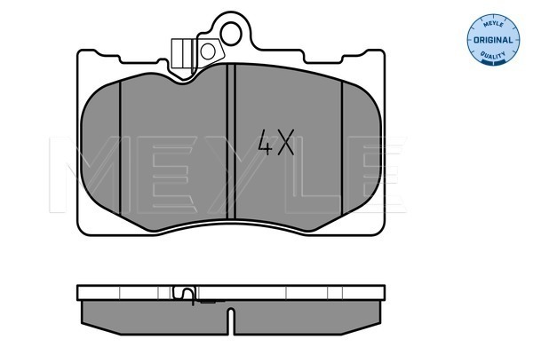 Set placute frana,frana disc 025 203 2517/W MEYLE