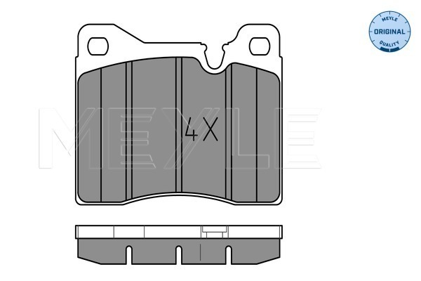 Set placute frana,frana disc 025 204 3715 MEYLE