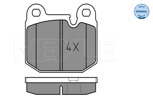 Set placute frana,frana disc 025 205 8816 MEYLE