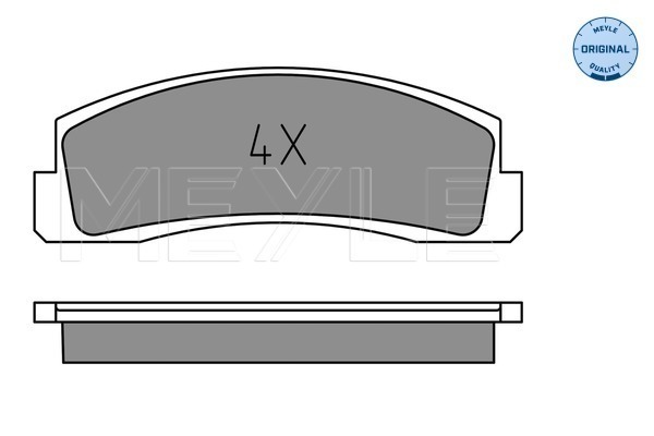 Set placute frana,frana disc 025 206 6016 MEYLE