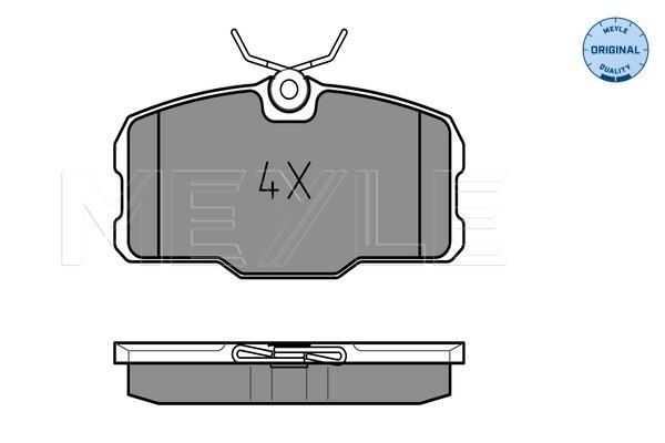 Set placute frana,frana disc 025 207 5118 MEYLE