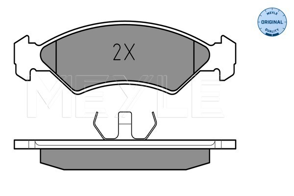 Set placute frana,frana disc 025 208 5717 MEYLE