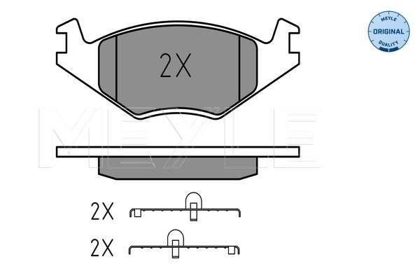 Set placute frana,frana disc 025 208 8717 MEYLE