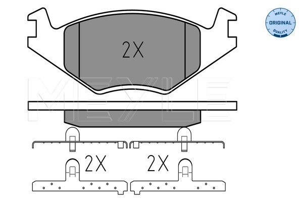 Set placute frana,frana disc 025 208 8719 MEYLE