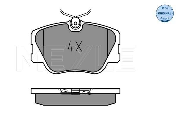 Set placute frana,frana disc 025 209 4119 MEYLE