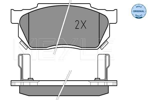 set placute frana,frana disc 025 209 5915 MEYLE
