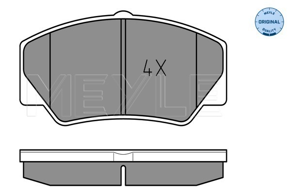 Set placute frana,frana disc 025 211 4117 MEYLE