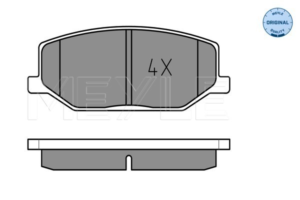 Set placute frana,frana disc 025 211 4215 MEYLE