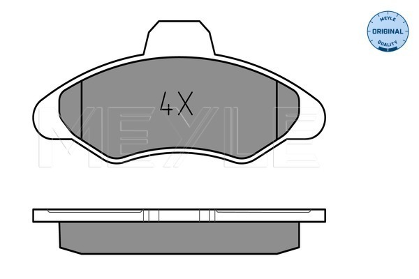 Set placute frana,frana disc 025 211 7118 MEYLE