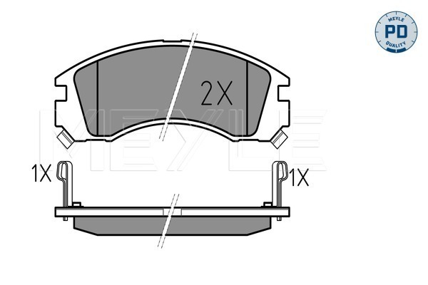 Set placute frana,frana disc 025 213 6315/PD MEYLE