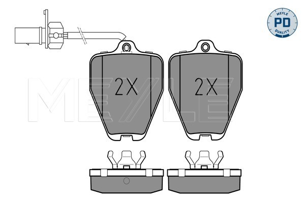 Set placute frana,frana disc 025 214 5218/PD MEYLE