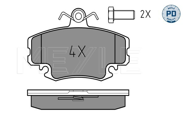 Set placute frana,frana disc 025 214 6318/PD MEYLE