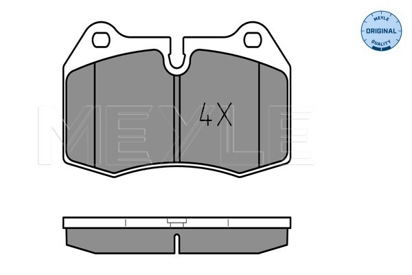 Set placute frana,frana disc 025 214 7118 MEYLE