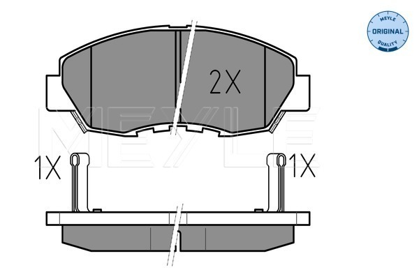 Set placute frana,frana disc 025 214 9918/W MEYLE