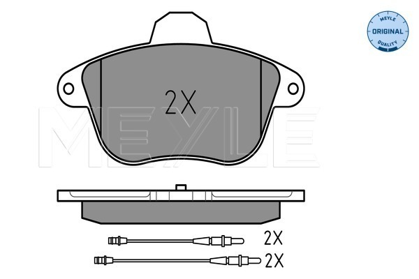 Set placute frana,frana disc 025 215 0417/W MEYLE