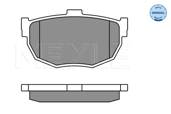 Set placute frana,frana disc 025 215 5314/W MEYLE