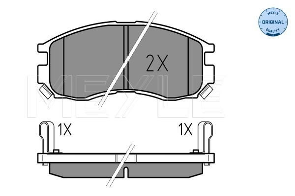 Set placute frana,frana disc 025 216 4716/W MEYLE