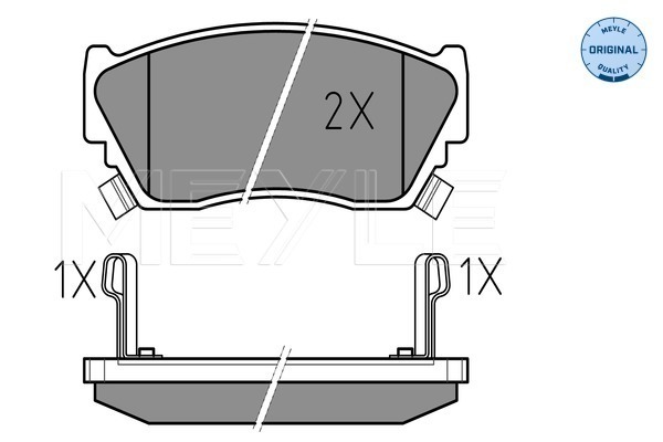 Set placute frana,frana disc 025 216 5716/W MEYLE