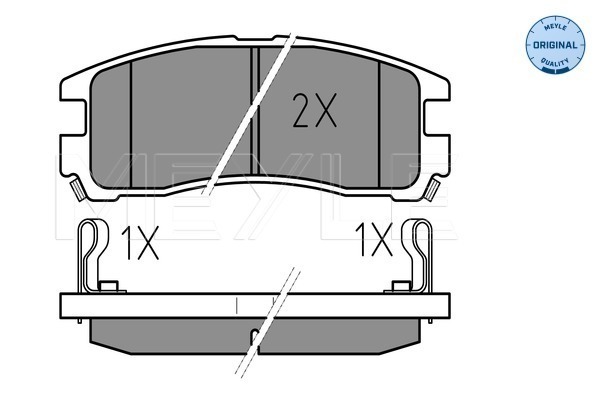 Set placute frana,frana disc 025 217 0615/W MEYLE