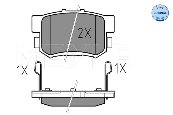 Set placute frana,frana disc 025 217 1914/W MEYLE