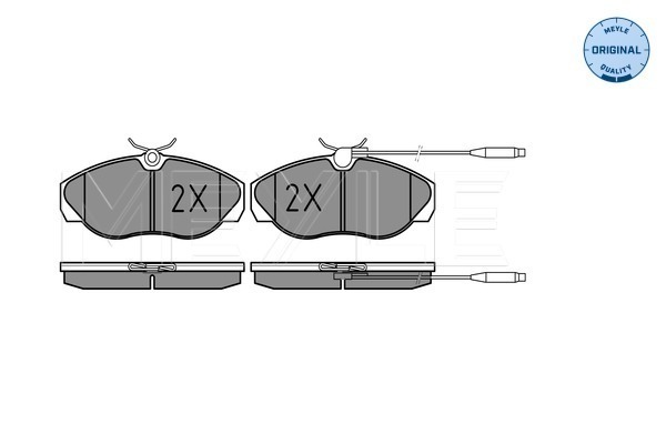 Set placute frana,frana disc 025 217 9719/W MEYLE