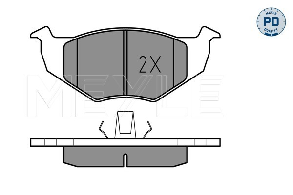 Set placute frana,frana disc 025 218 6619/PD MEYLE