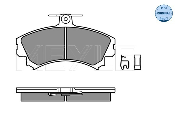 Set placute frana,frana disc 025 219 2017 MEYLE