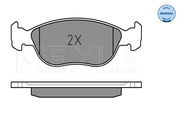 Set placute frana,frana disc 025 219 2717/W MEYLE