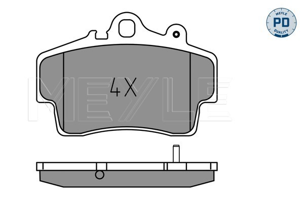 Set placute frana,frana disc 025 219 3715/PD MEYLE