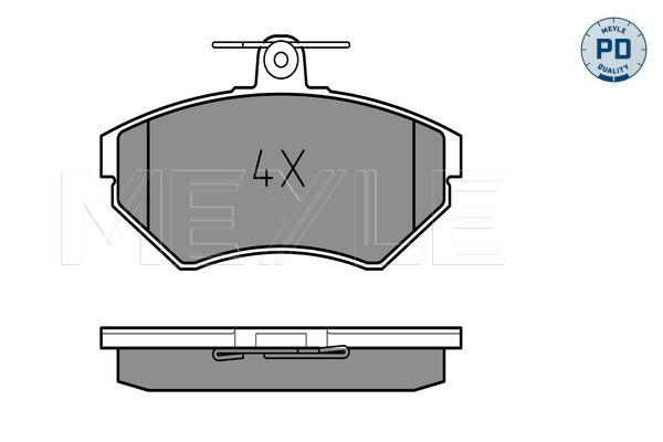 Set placute frana,frana disc 025 219 4519/PD MEYLE