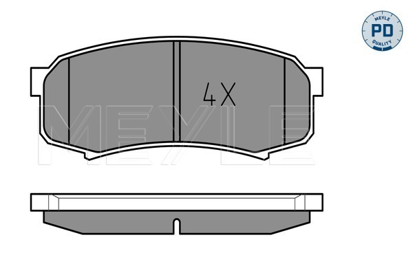 Set placute frana,frana disc 025 219 4715/PD MEYLE