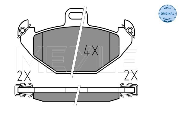 Set placute frana,frana disc 025 219 6514 MEYLE