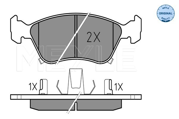 Set placute frana,frana disc 025 219 7617/W MEYLE