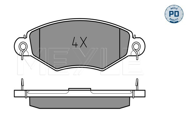 Set placute frana,frana disc 025 219 8018/PD MEYLE