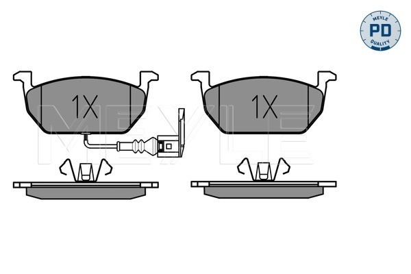 Set placute frana,frana disc 025 220 3517/PD MEYLE