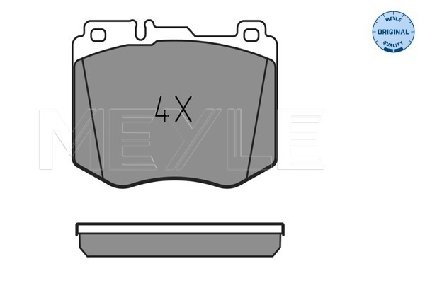 Set placute frana,frana disc 025 220 4718 MEYLE