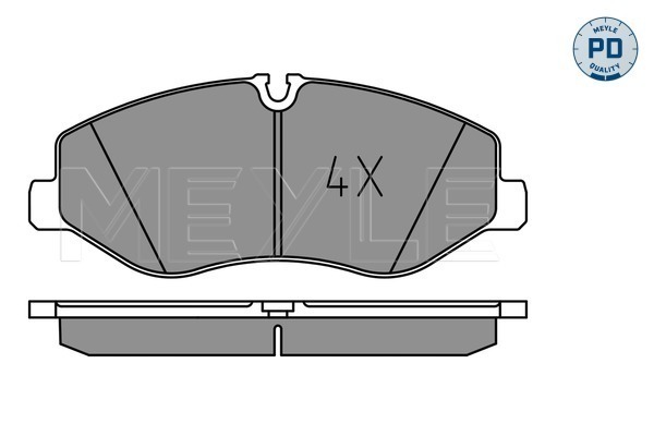 Set placute frana,frana disc 025 220 6221/PD MEYLE