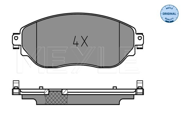 Set placute frana,frana disc 025 220 8718 MEYLE