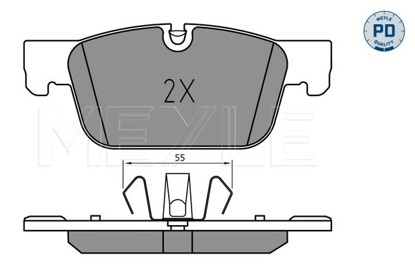 Set placute frana,frana disc 025 220 9817/PD MEYLE